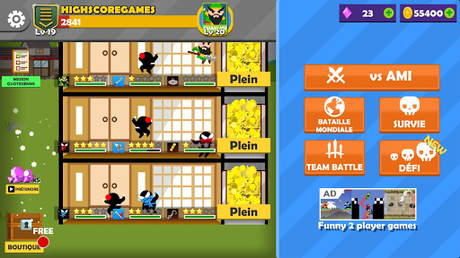 Télécharger Gratuit sauter bataille Ninja- 2 joueurs avec des amis APK
MOD (Astuce) Télécharger Gratuit sauter bataille Ninja- 2 joueurs avec des amis APK MOD (Astuce) 6