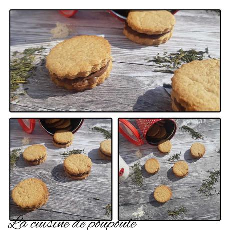 Biscuits fourrés à la pâte à tartiner à la farine d’épeautre Biscuits fourrés à la pâte à tartiner à la farine d’épeautre