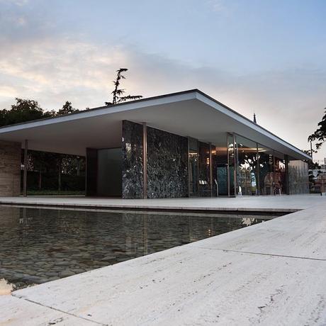 architecture pavillon allemand marbre verre métal - blog déco - clematc