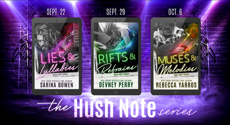 Cover Reveal : Découvrez la couverture et le résumé de Rifts & refrains, le 2ème tome de la saga Hush Notes de Devney Perry