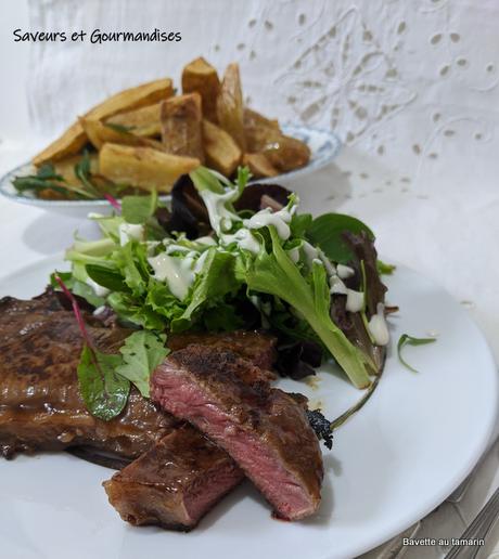 Bavette marinée au tamarin.