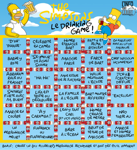 Le Drinking Game Simpson !