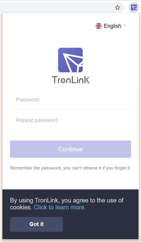 Créer un nouveau portefeuille avec TRONLINK