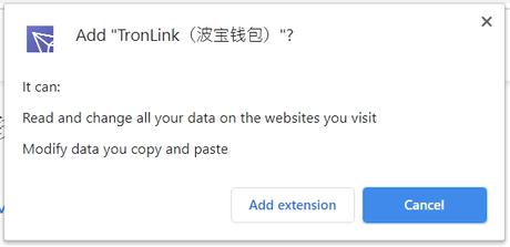 Installation de l’extension TRONLINK pour Google Chrome