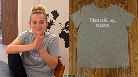 THE CIRCLE GAME : le t-shirt « Thank u, next » d’Eléa dans l’épisode 3