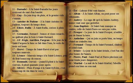 Divers - Les mois de l'année et leurs dictons - 1