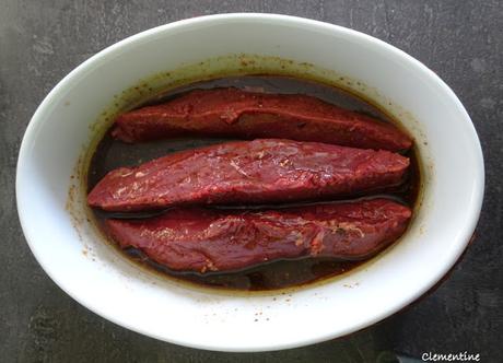 Magret de canard mariné, poêlée de cèpes et foie gras