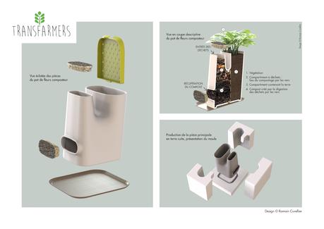 Crowdfunding : Transfarmers le Pot de Fleurs Composteur