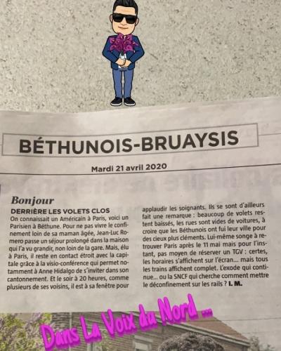 Merci à Isabelle Mastin de la Voix du Nord pour ce petit clin d’oeil