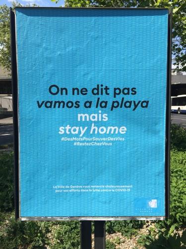 Coronavirus: les affiches inutiles de la Ville de Genève