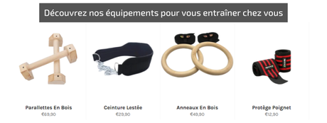 matériel calisthenics 