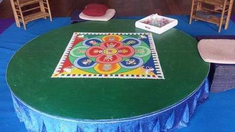 Mandala de sable réalisé par des moines bouddhistes