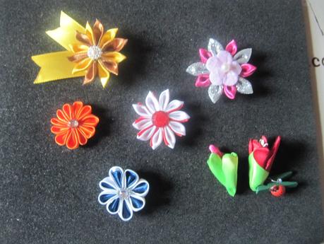 Mes ouvrages - fleurs en ruban Mes ouvrages - fleurs en ruban