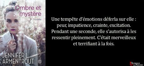 Ombre et mystère, Tome 2 : Troublée  de    Jennifer L. Armentrout