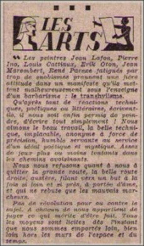 Transhylisme -manifeste et groupe – Billet n° 238 b Transhylisme -manifeste et groupe – Billet n° 238 b