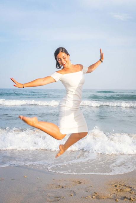 Hélène et Didier sur la plage de Sète