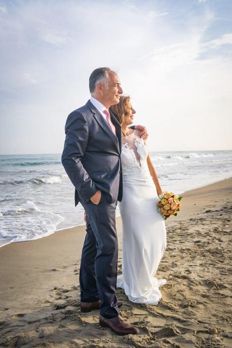 Hélène et Didier sur la plage de Sète