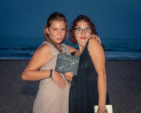 Hélène et Didier sur la plage de Sète