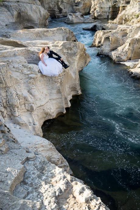 Portraits de couple aux Cascades du Sautadet