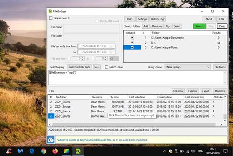 FileBadger - pour tout rechercher sur vos supports FileBadger - pour tout rechercher sur vos supports