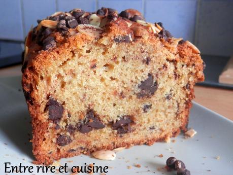 Cake vanillé aux pépites de chocolat