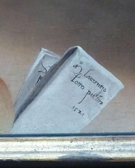 Lotto 1521 Christ taking leave o fhis mother avec Elisabetta Rota Gemaldegalerie, Berlin detail lettre