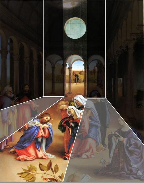 Lotto 1521 Christ taking leave o fhis mother avec Elisabetta Rota Gemaldegalerie, Berlin schema2