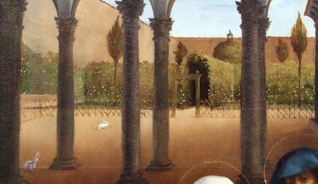 Lotto 1521 Christ taking leave o fhis mother avec Elisabetta Rota Gemaldegalerie, Berlin detail lapins