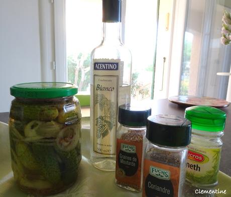 Cornichons aigre-doux