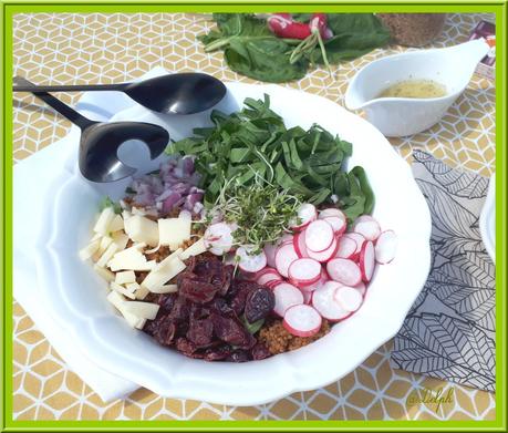 Salade de quinoa à l'oseille et radis