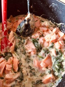 Journal de bord du confinement #49 Coronavirus – Lasagnes saumon, épinards, champignons