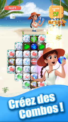 Code Triche Jewel Ocean - New Match 3 Puzzle Game Idle Garden APK MOD (Astuce) 4