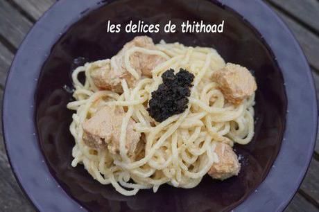 Spaguettis au foie gras et truffes (bataille food #78)