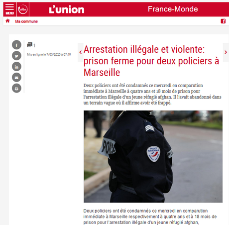 ces #violencespolicieres qui n’existent pas… (mais sanctionnées de prison ferme) #Marseille #acab encore ces #violencespolicieres qui n’existent pas… (mais sanctionnées de prison ferme) #Marseille #acab encore