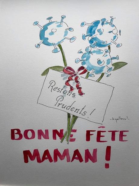 Bonne fête, Maman ! Un dessin amor-humoristique de Benoit Galland.