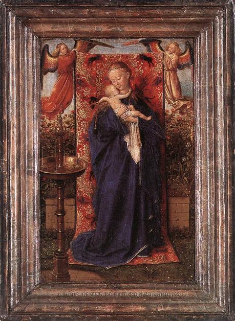 Van Eyck 1439 Vierge a la fontaine Musee royal des beaux-arts, Anvers