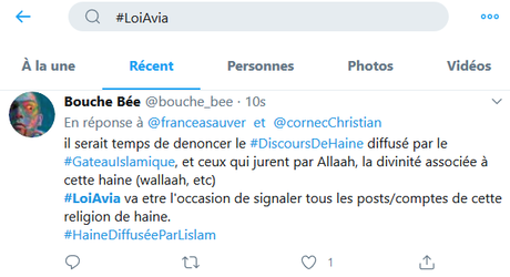 l’inaction face à la haine en ligne est un crime #twitter coupable #NOHaters #LoiAvia