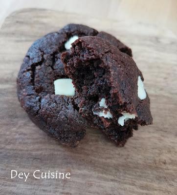 Cookies chocolat & chunk de chocolat blanc - Site PARLAPAPA