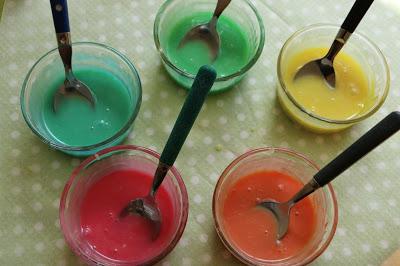 Gâteau d'anniversaire peinture