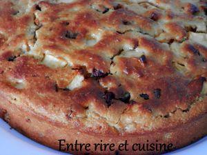 Gâteau moelleux aux pommes, ricotta, noix coco et chocolat (sans beurre)