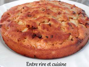 Gâteau moelleux aux pommes, ricotta, noix coco et chocolat (sans beurre)