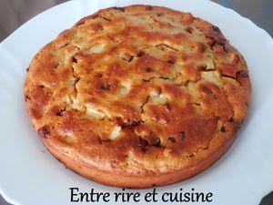 Gâteau moelleux aux pommes, ricotta, noix coco et chocolat (sans beurre)