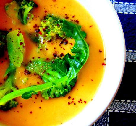 Soupe de légumes au brocoli