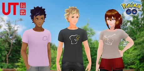 Des t-shirts pour vos avatars dans Pokemon Go en collaboration avec UNIQLO UT