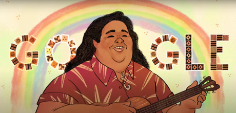 Google Doodle honore Israël Kamakawiwoʻole à l’occasion de son 61ème anniversaire