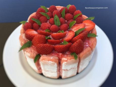Charlotte aux fraises de Hervé Cuisine prête en 30 min