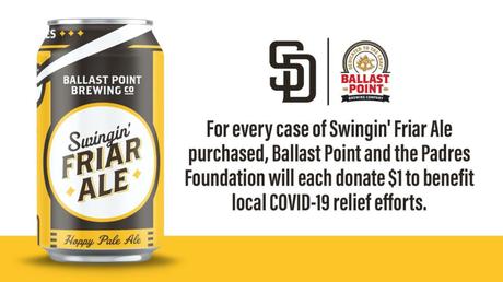 Info bière – Ballast Point et Padres Foundation s’associent pour soutenir la réponse COVID-19 de Feeding San Diego
 – Bière blonde