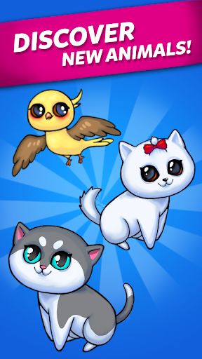 Code Triche Merge Cute Animals: Chat et Chien  APK MOD (Astuce) 3