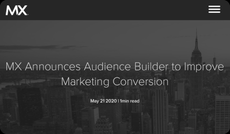 MX Announces Audience Builder to Improve Marketing Conversion