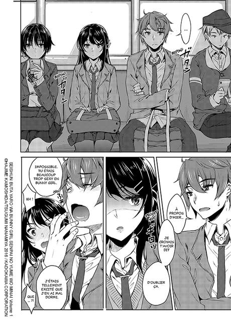 Après l’anime le manga : Rascal does not dream of Bunny girl senpai